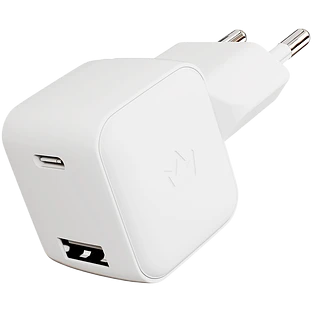 Сетевое зарядное устройство VLP G-Charge 30Вт USB-C+USB-A, QC, белый Сетевое зарядное устройство VLP G-Charge 30Вт USB-C+USB-A, QC, белый