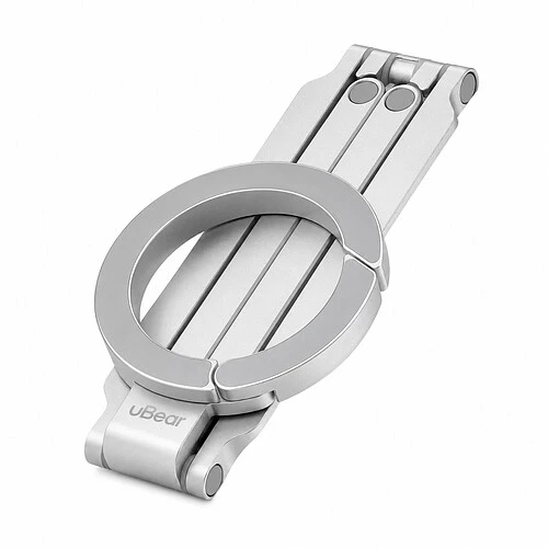 Магнитный держатель uBear Angle, совместимый с MagSafe, серебристый