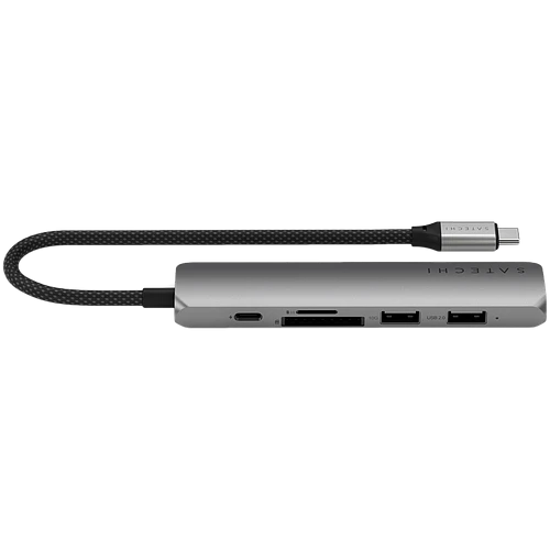 Адаптер Satechi 6-in-1 USB-C Slim Multiport Adapter, Space Grey
