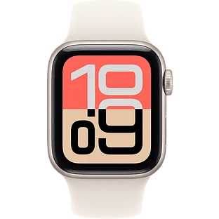 Apple Watch SE 3, GPS, 40mm, Starlight Aluminium Case with Starlight Sport Band - M/L