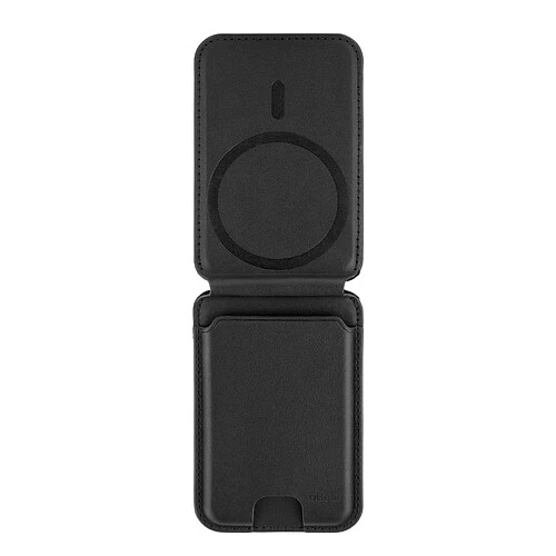 Магнитный кардхолдер uBear Fold, эко-кожа, черный