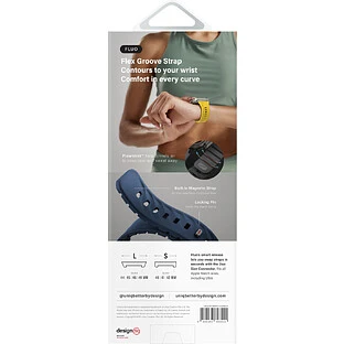 Ремешок Uniq для Apple Watch 49-40 mm FLUO Silicone Rubber Black