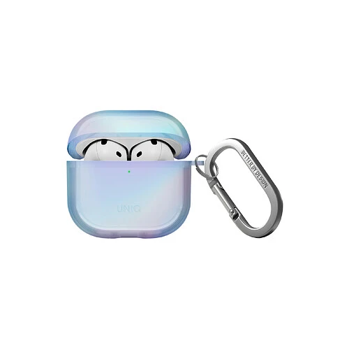 Чехол Uniq для Airpods 4/5 чехол Iridescia (holographic) Eclipse Blue