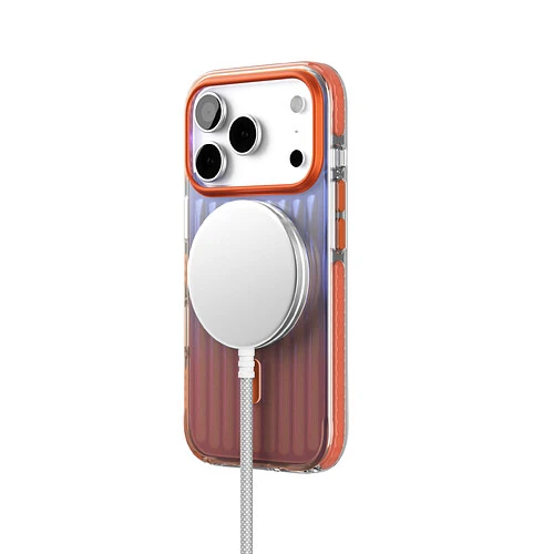 Чехол защитный VLP Pulse Case с MagSafe для iPhone 17 Pro, оранжевый Чехол защитный VLP Pulse Case с MagSafe для iPhone 17 Pro, оранжевый