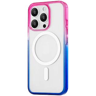 Чехол защитный uBear Fusion Mag Case iPhone 16 Pro Max, сине-розовый Чехол защитный uBear Fusion Mag Case iPhone 16 Pro Max, сине-розовый