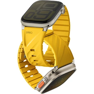 Ремешок Uniq для Apple Watch 49-40 mm FLUO Silicone Rubber Golden Yellow