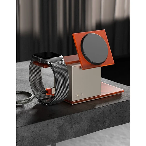 Беспроводное зарядное устройство VLP NEO Qi2.2 3 в 1, Amber Gray