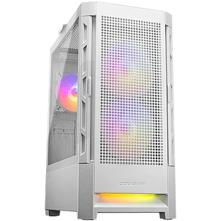 Корпус COUGAR GAMING Duoface RGB Midi Tower,  ATX, 10 слотов, USB 3.0, USB 2.0, Разъем для гарнитуры, Защитное антивандальное закаленное стекло, Power Button, Reset Button, Кнопка управления RGB, PSU optional, Window, Поддержка системы жидкостного охлажде