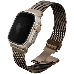 Uniq for Apple Watch 49/46/45/44mm Dante PRO Strap Mesh Steel Ember Gold Uniq for Apple Watch 49/46/45/44mm Dante PRO Strap Mesh Steel Ember Gold