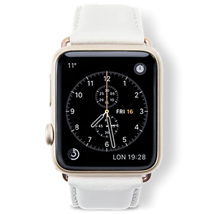 Ремешок DBRAMANTE1928 Copenhagen для Apple Watch 38мм Copenhagen StrapРемешок Copenhagen с застёжкой золотого цвета Мраморно-белый38/40/41 mm