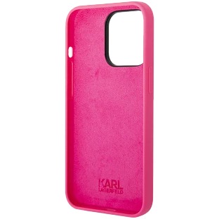 Lagerfeld для iPhone 14 Pro чехол Liquid silicone RSG Round logo Hard Pink Lagerfeld для iPhone 14 Pro чехол Liquid silicone RSG Round logo Hard Pink