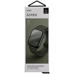 Ремешок Uniq для Apple Watch 42/41/40 mm ASPEN Strap Braided Green
