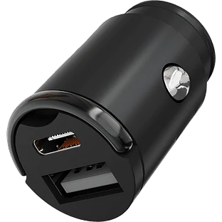 Автомобильное зарядное устройство VLP С-Power 45W USB-C+USB-A, PD, QC, USB-C кабель, черный
