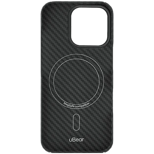 Чехол защитный uBear Supreme Case для iPhone 16 Pro, ультратонкий, материал Кевлар, MagSafe совместимый, черный Чехол защитный uBear Supreme Case для iPhone 16 Pro, ультратонкий, материал Кевлар, MagSafe совместимый, черный