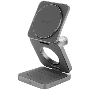 Беспроводное зарядное устройство с поддержкой MagSafe, uBear Balance, цвет:серый Беспроводное зарядное устройство с поддержкой MagSafe, uBear Balance, цвет:серый