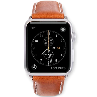 Ремешок DBRAMANTE1928 Copenhagen для Apple Watch 42мм Copenhagen StrapРемешок Copenhagen с застёжкой серебристого цвета Желтовато-коричневый42/44/45 mm