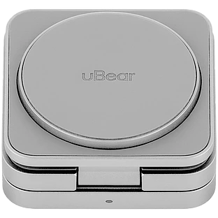Беспроводное зарядное устройство с поддержкой MagSafe, uBear Balance, цвет:серебро Беспроводное зарядное устройство с поддержкой MagSafe, uBear Balance, цвет:серебро