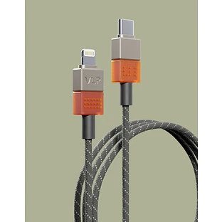 Кабель VLP NEO USB-C + Lightning, 27Вт, 1.5м, Amber Gray, с сертификацией MFI