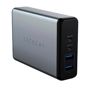 Адаптер питания SATECHI 4*USB/USB-C 2*USB Тип A, 2*USB Тип C, 108 Вт Адаптер питания SATECHI 4*USB/USB-C 2*USB Тип A, 2*USB Тип C, 108 Вт
