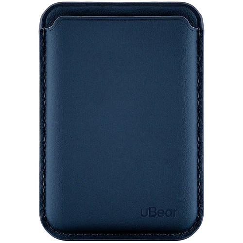 Магнитный кардхолдер uBear Leather Shell, натуральная кожа, синий Магнитный кардхолдер uBear Leather Shell, натуральная кожа, синий
