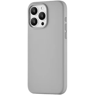 Чехол защитный uBear Touch Mag Case  iPhone 15 Pro Max  MagSafe  силикон  cерый