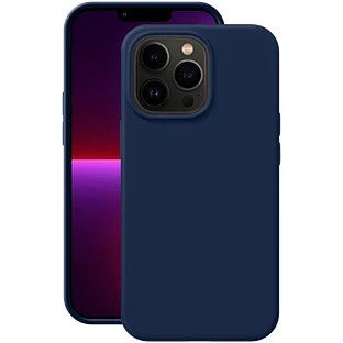 88101, Чехол Liquid Silicone Pro для Apple iPhone 13 Pro, синий графит, картон, Deppa 88101, Чехол Liquid Silicone Pro для Apple iPhone 13 Pro, синий графит, картон, Deppa