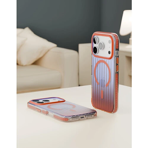 Чехол защитный VLP Pulse Case с MagSafe для iPhone 17 Pro, оранжевый Чехол защитный VLP Pulse Case с MagSafe для iPhone 17 Pro, оранжевый