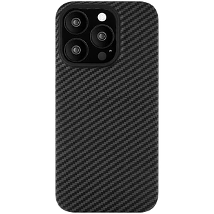Чехол защитный uBear Supreme Kevlar Case, iPhone 15 Pro Max,  MagSafe, чёрный