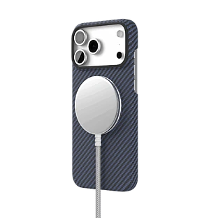 Чехол защитный VLP Kevlar Case с MagSafe для iPhone 17 Pro Max, синий Чехол защитный VLP Kevlar Case с MagSafe для iPhone 17 Pro Max, синий