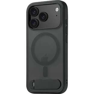Чехол защитный uBear Stand 360° Mag Case для iPhone 17 Pro, MagSafe совместимый, силикон, софт-тач, черный