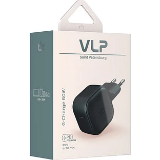 Сетевое зарядное устройство VLP G-Charge 60Вт USB-C, черный