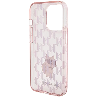 Lagerfeld для iPhone 15 Pro чехол PC/TPU Monogram NFT Choupette Hard Pink Lagerfeld для iPhone 15 Pro чехол PC/TPU Monogram NFT Choupette Hard Pink