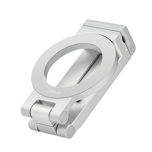 Магнитный держатель uBear Lock, совместимый с MagSafe, серебристый