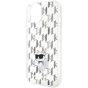 Чехол LAGERFELD Monogram NFT Choupette Hard Прозрачный для iPhone 15 Чехол LAGERFELD Monogram NFT Choupette Hard Прозрачный для iPhone 15