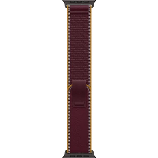 Apple Watch Ultra 4, GPS + Cellular, 49mm, Black Titanium Case with Burgundy Trail Loop - M/L