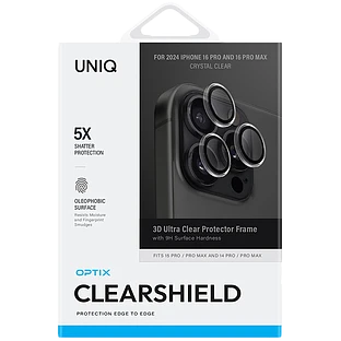 Uniq стекло для iPhone 16 Pro/16 Pro Max OPTIX Camera Lens ClearShield Clear