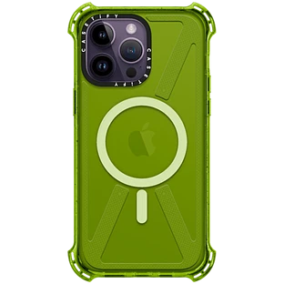 Чехол защитный Casetify Bounce with MagSafe для iPhone 14 ProMax, зеленый
