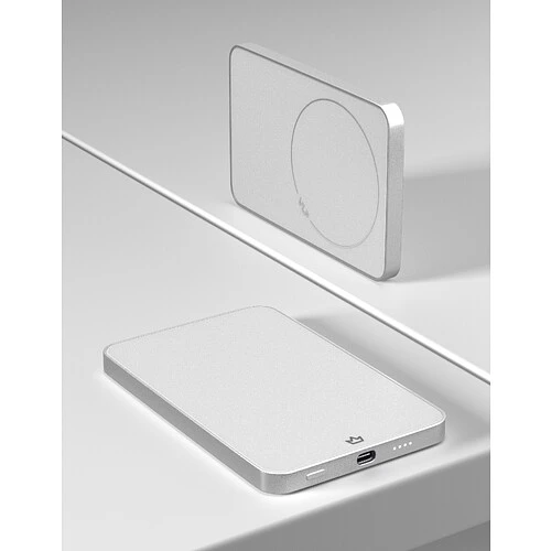 Аккумулятор внешний VLP Diamond Energy MagSafe, Qi2, 5000 mAh, 3A, USB-C, белый