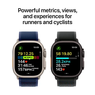 Apple Watch Ultra 2 2024 GPS + Cellular 49mm Black Titanium Case with Black Trail Loop - S/M Apple Watch Ultra 2 2024 GPS + Cellular 49mm Black Titanium Case with Black Trail Loop - S/M