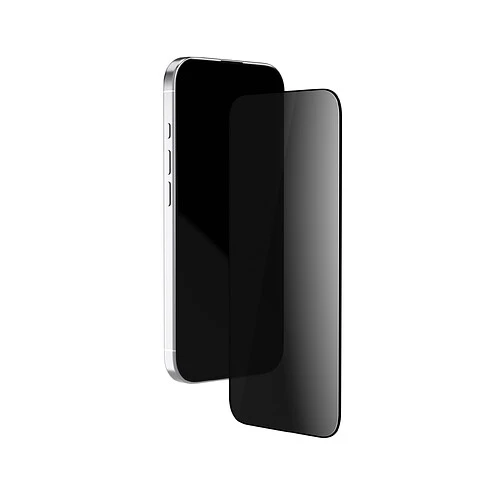 Стекло защитное 2.5D VLP Privacy Easy Box для iPhone 17 ProMax, с черной рамкой (Приватное)