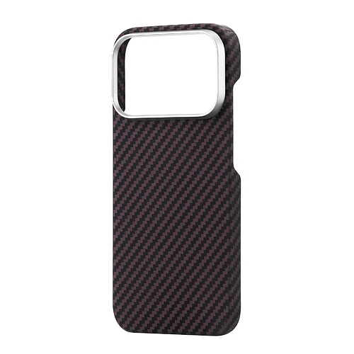 Чехол защитный uBear Supreme Case для iPhone 18 Pro, ультратонкий, материал Кевлар, MagSafe совместимый, бургунди