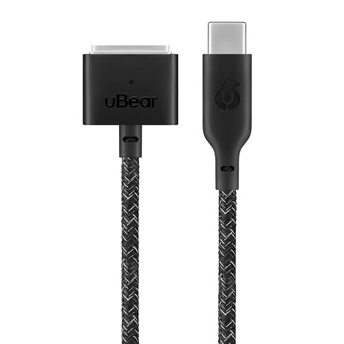 Зарядный кабель зарядный uBear Trend Cable MagSafe 2.4м, черный