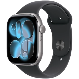 Apple Watch Series 11, GPS, 42mm, Space Grey Aluminium Case with Black Sport Band - M/L Apple Watch Series 11, GPS, 42mm, Space Grey Aluminium Case with Black Sport Band - M/L