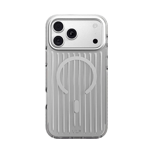 Чехол защитный VLP Pulse Case с MagSafe для iPhone 18 Pro Max, серебристый