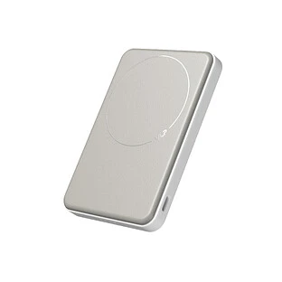 Аккумулятор внешний VLP Solid Energy 5000 mAh SSB, Qi2 20W, белый