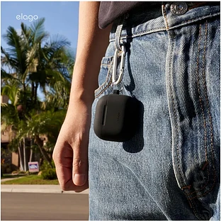 Elago для AirPods 4 чехол Silicone Hang case Jean Indigo