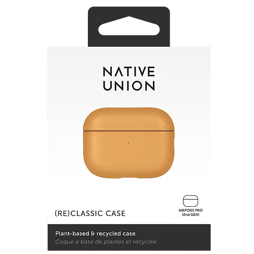 (RE)Classic CASE чехол защитный для AIRPODS PRO 2 кожанный, цвет: крафт