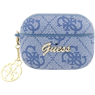 Чехол GUESS PU leather 4G  Синий для AirPods Pro (Gen2)
