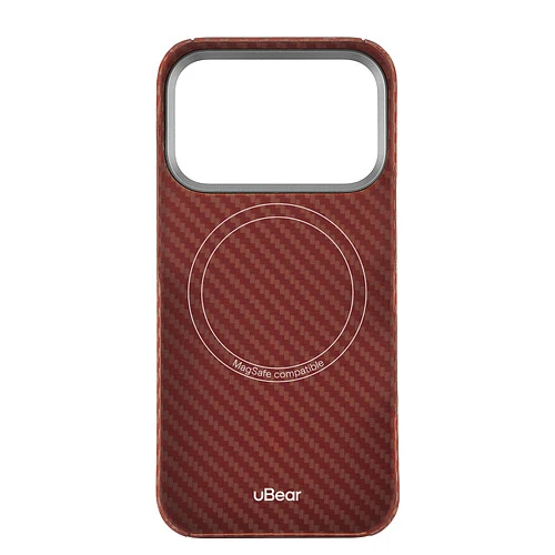 Чехол защитный uBear Supreme Case для iPhone 17 Pro, ультратонкий, материал Кевлар, MagSafe совместимый, оранжевый Чехол защитный uBear Supreme Case для iPhone 17 Pro, ультратонкий, материал Кевлар, MagSafe совместимый, оранжевый
