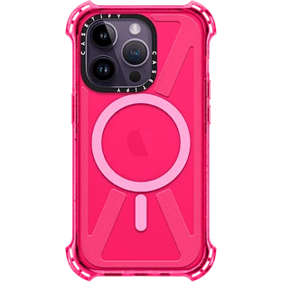 Чехол защитный Casetify Bounce with MagSafe для iPhone 14 Pro, ярко-розовый CTF-12692439-16005233
